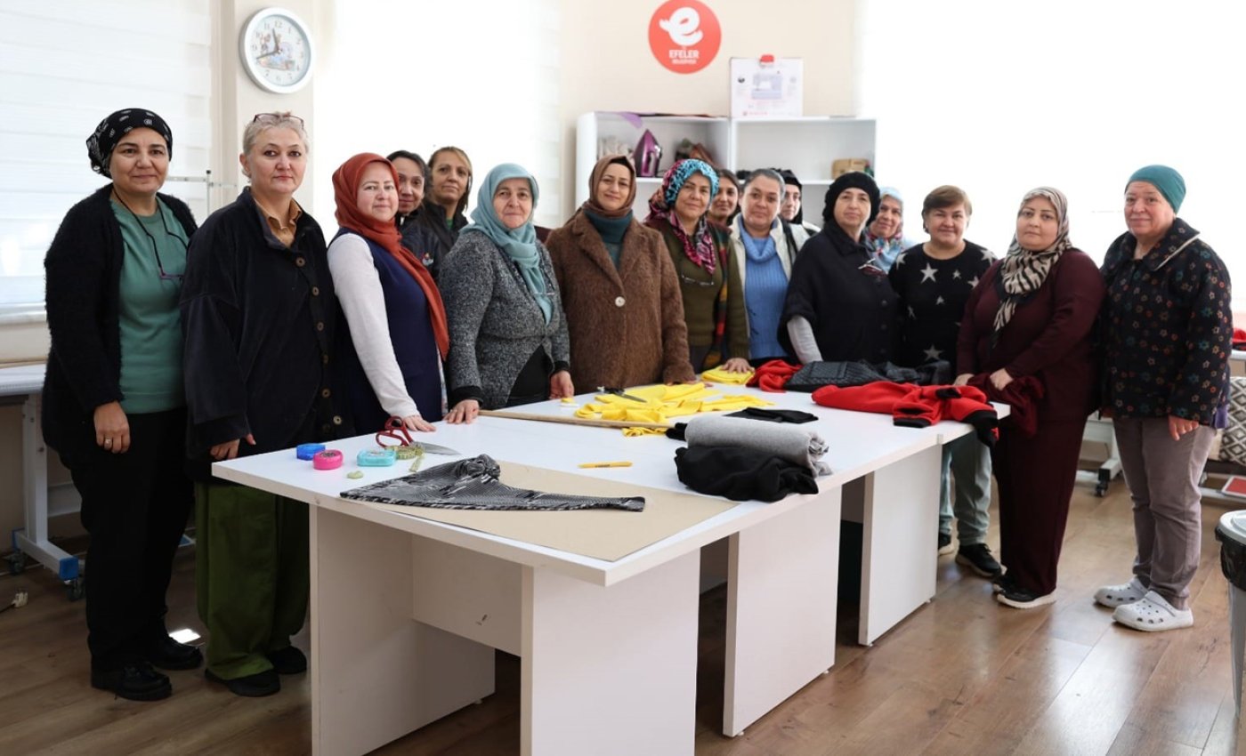 Başkan Anıl Yetişkin ile kadınlar üretime katılıyor