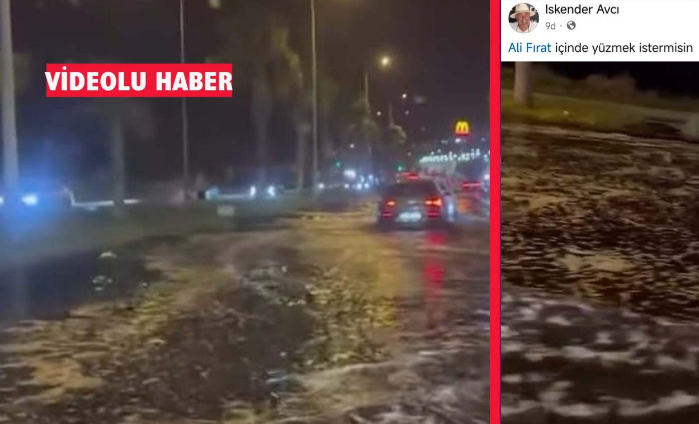 Kuşadası’nda ASKİ’nin lağım kanalı patladı